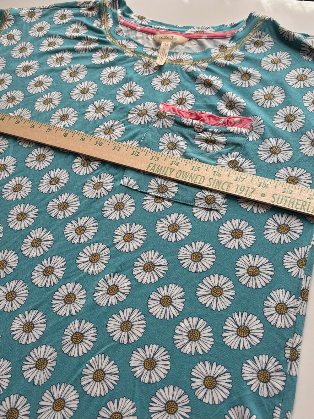 Matilda Jane Enchanted Cora daisy print sleep shirt nightgown small soft floral - Picture 10 of 12